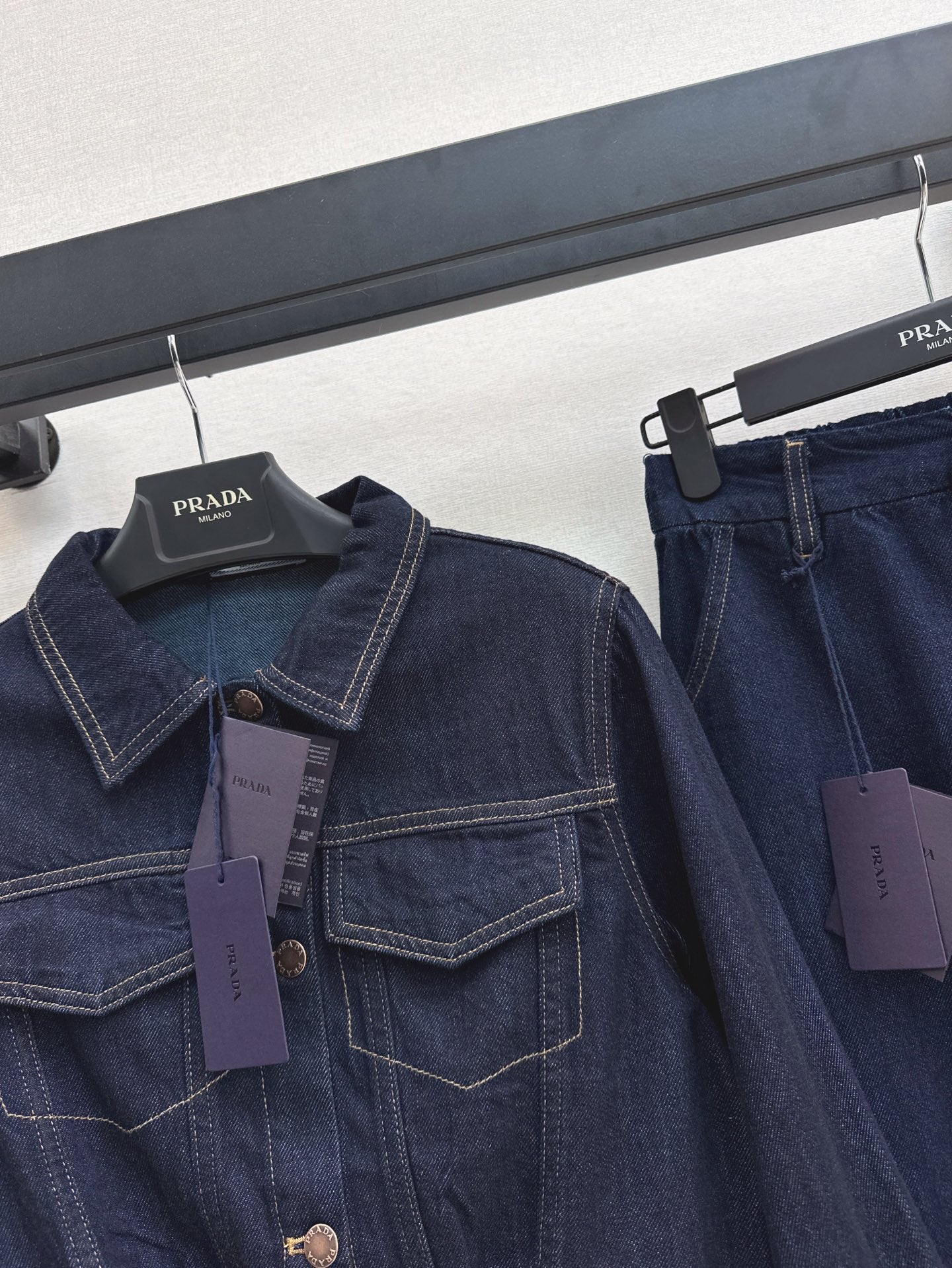 P 25ss denim suit