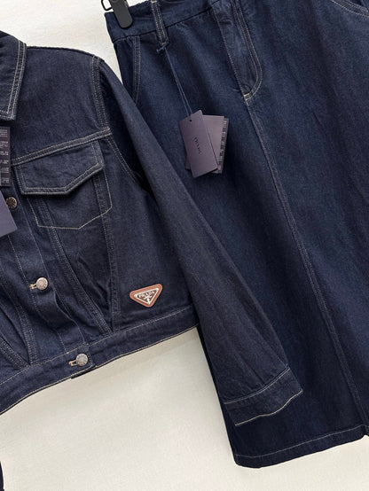 P 25ss denim suit