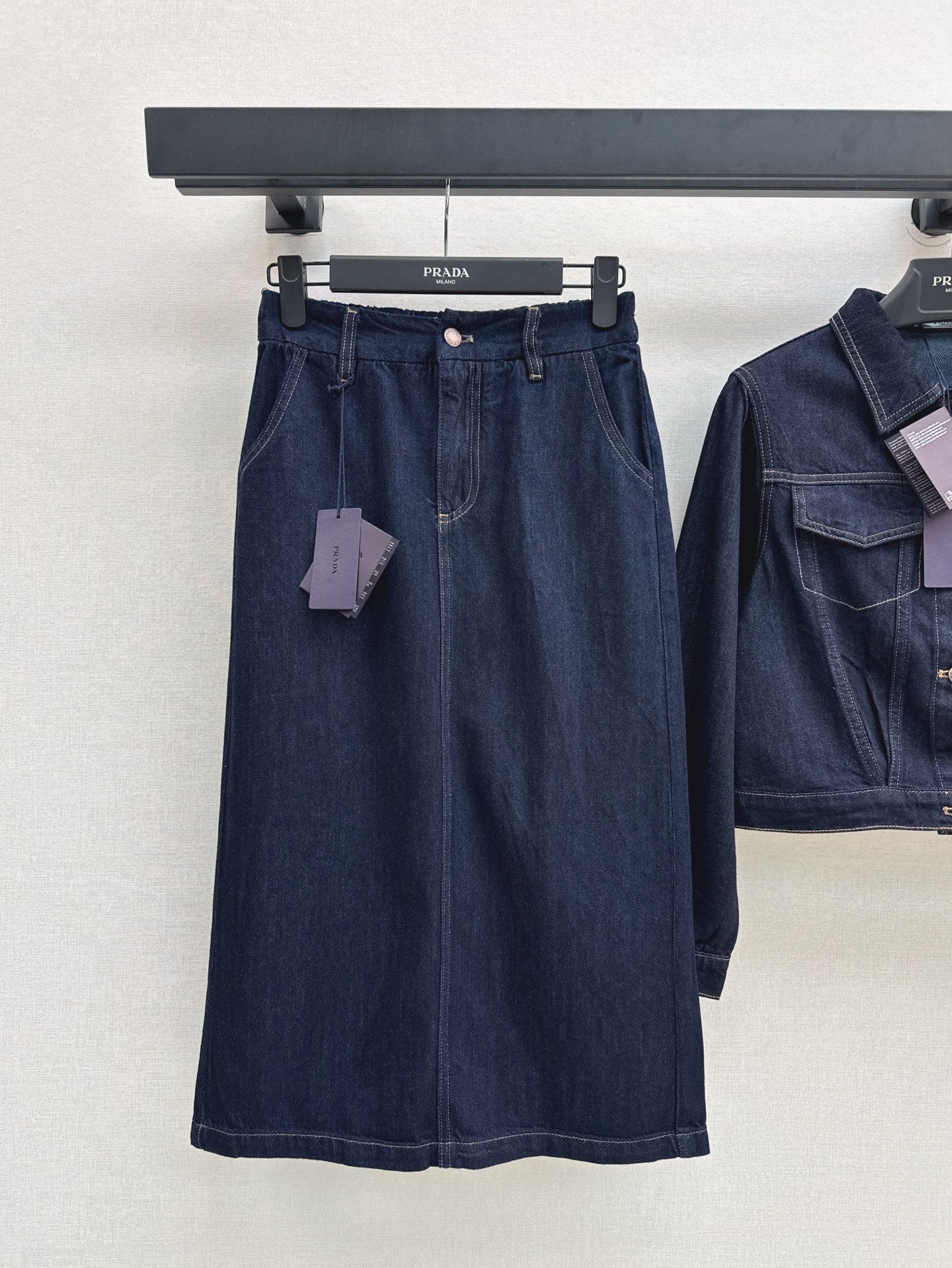 P 25ss denim suit