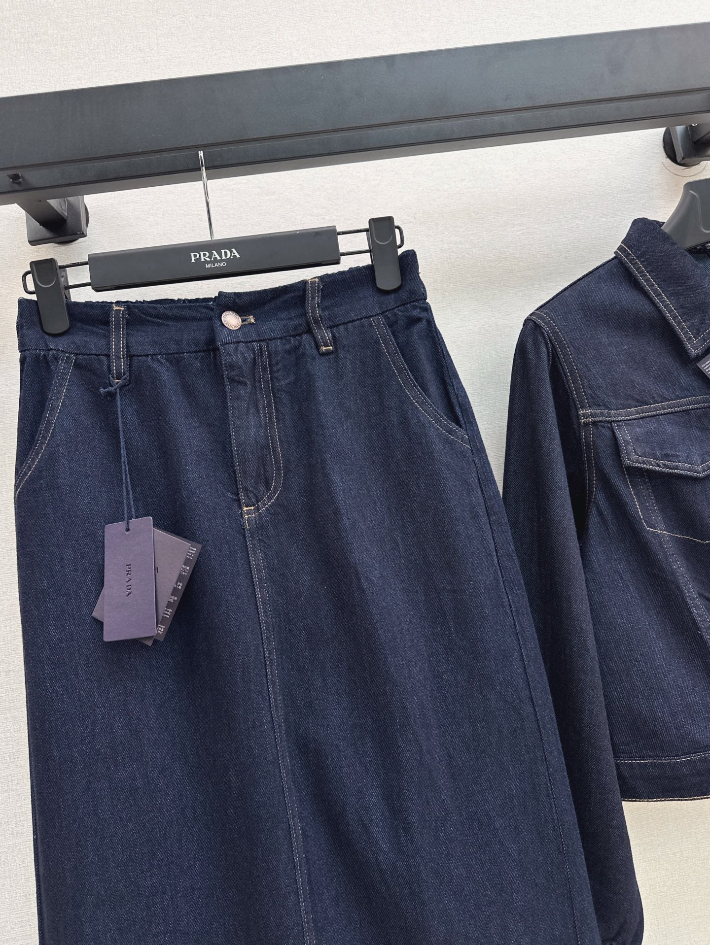 P 25ss denim suit