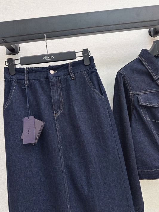 P 25ss denim suit