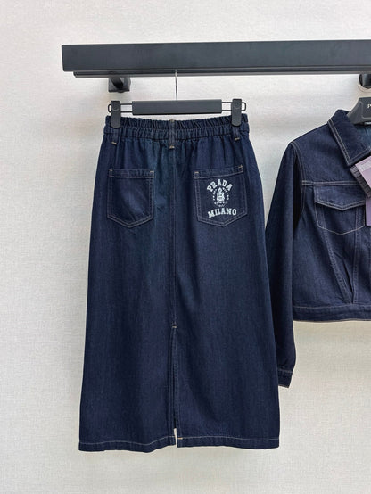 P 25ss denim suit