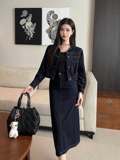 P 25ss denim suit
