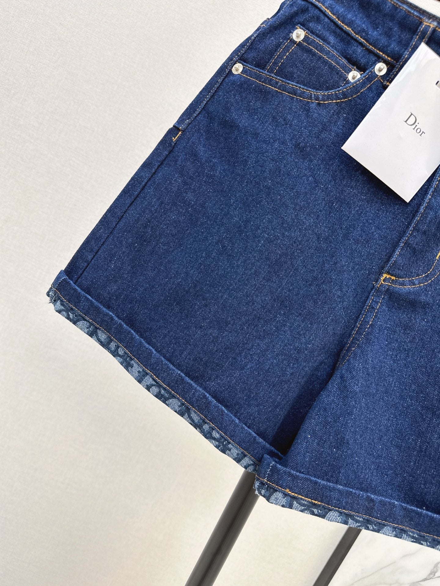 D 25ss vintage denim short