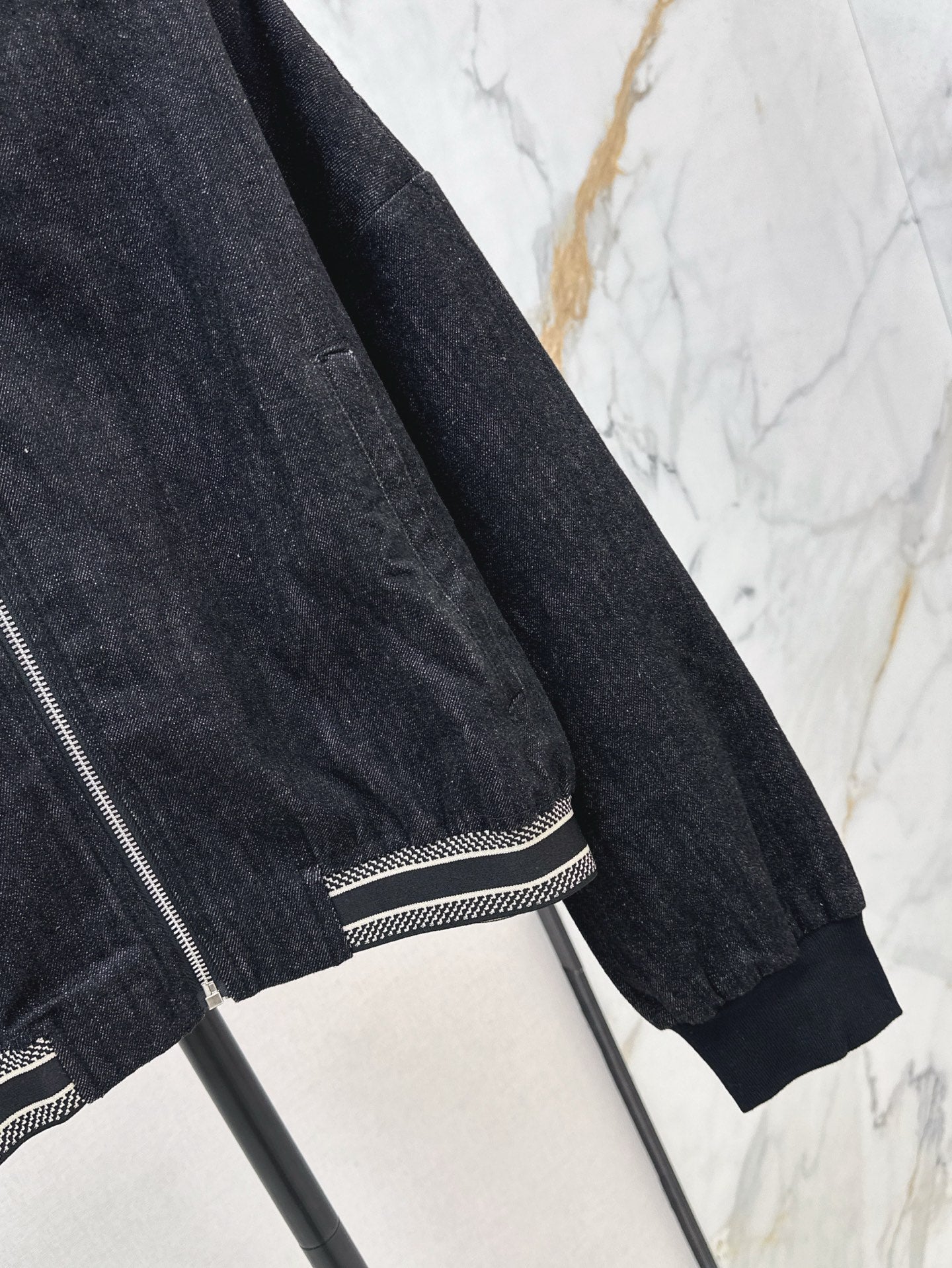 D 25ss hooded denim jacket