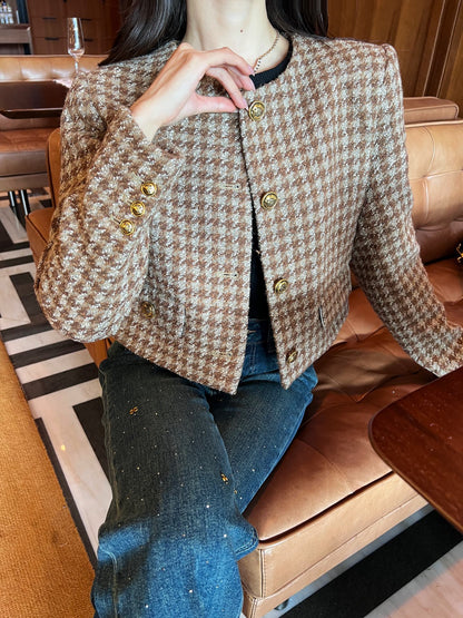Jis 25ss houndstooth jacket