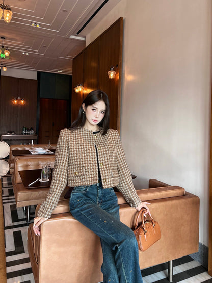 Jis 25ss houndstooth jacket