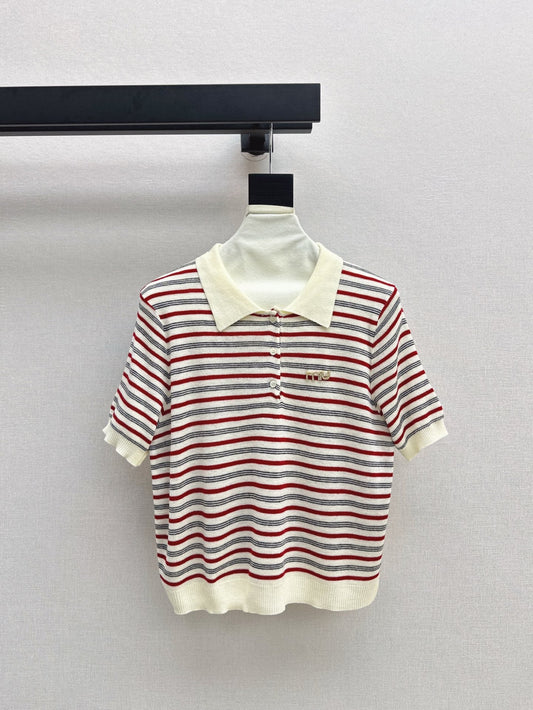 MI 25SS KNITTED WOOL POLO