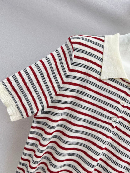 MI 25SS KNITTED WOOL POLO