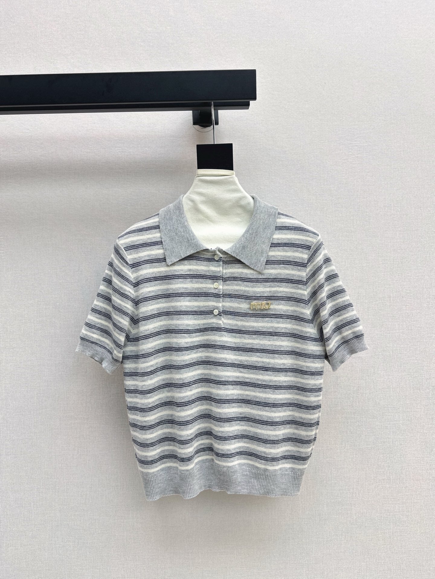 MI 25SS KNITTED WOOL POLO