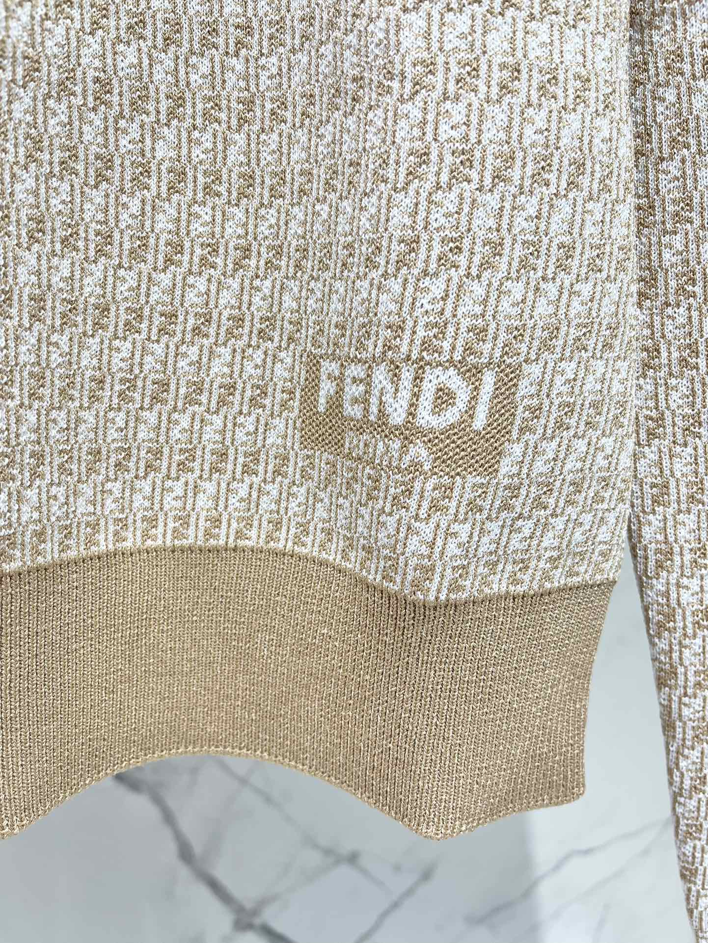 Fe 25ss jacquard knitted sweater