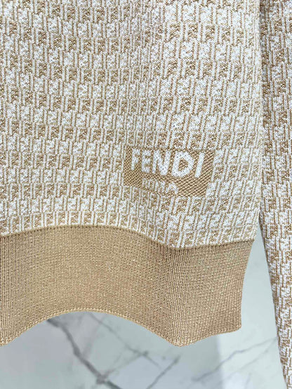 Fe 25ss jacquard knitted sweater