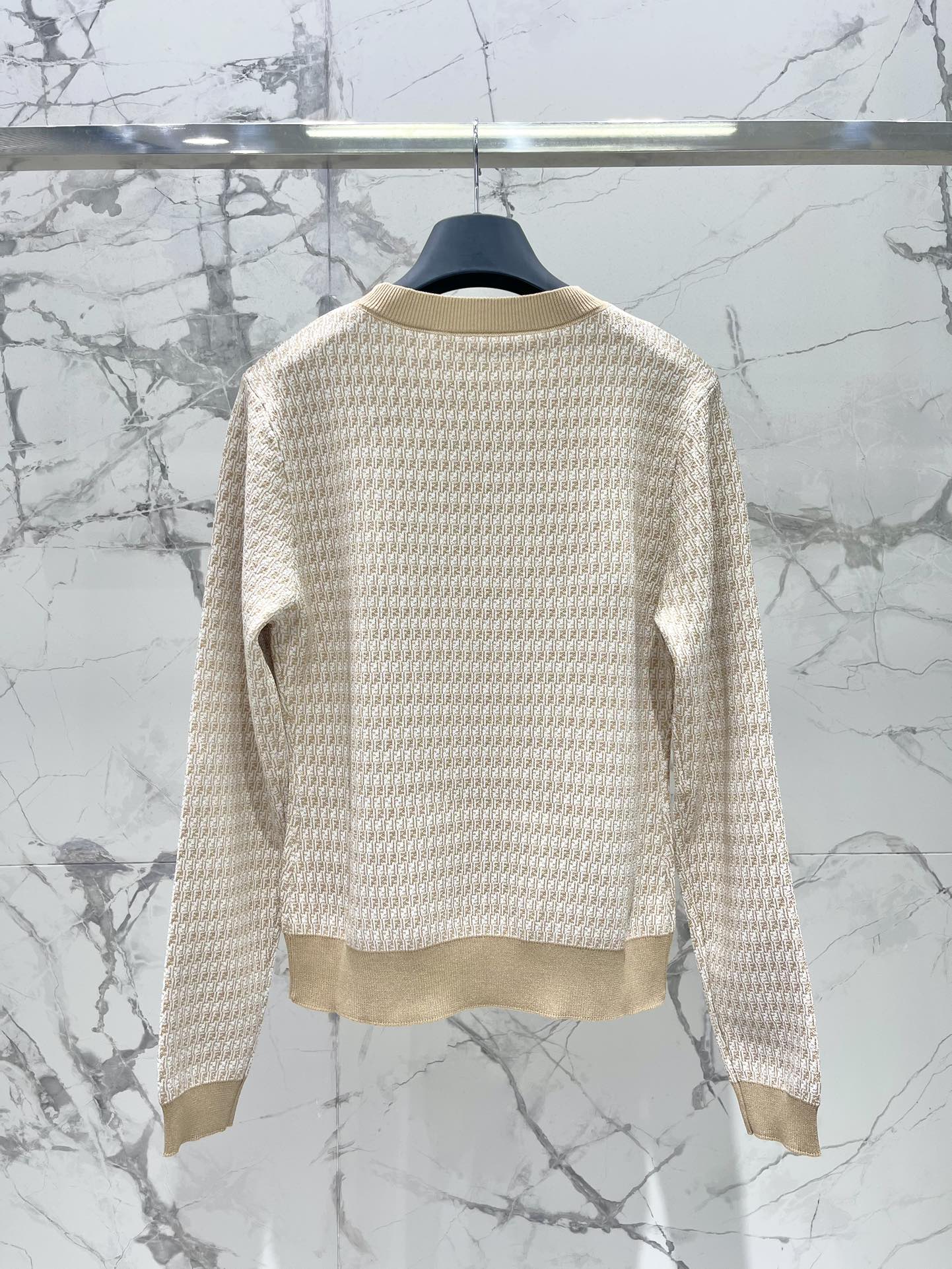 Fe 25ss jacquard knitted sweater