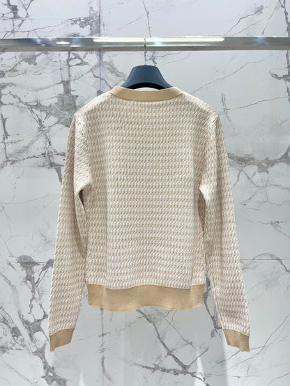 Fe 25ss jacquard knitted sweater