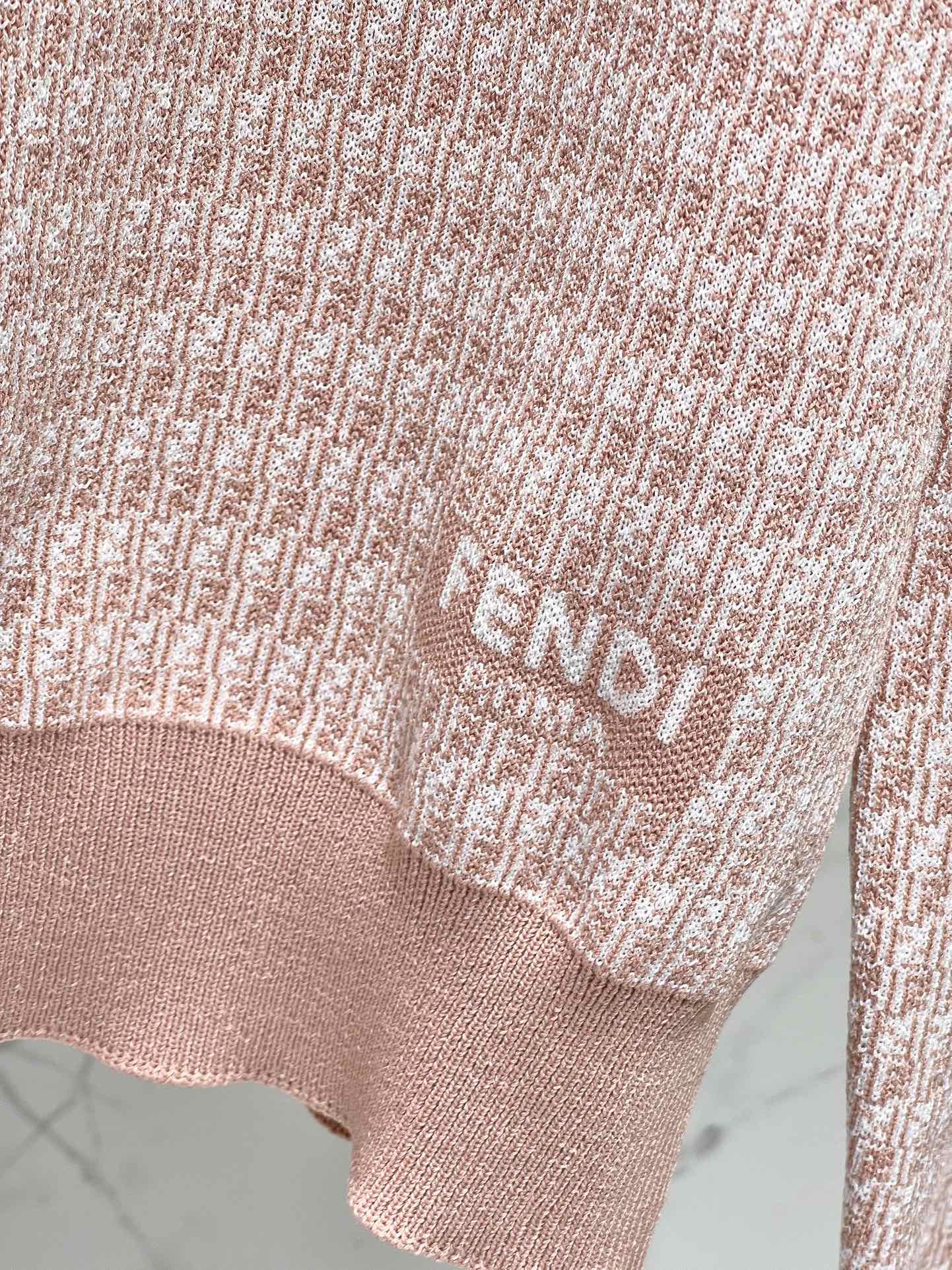 Fe 25ss jacquard knitted sweater