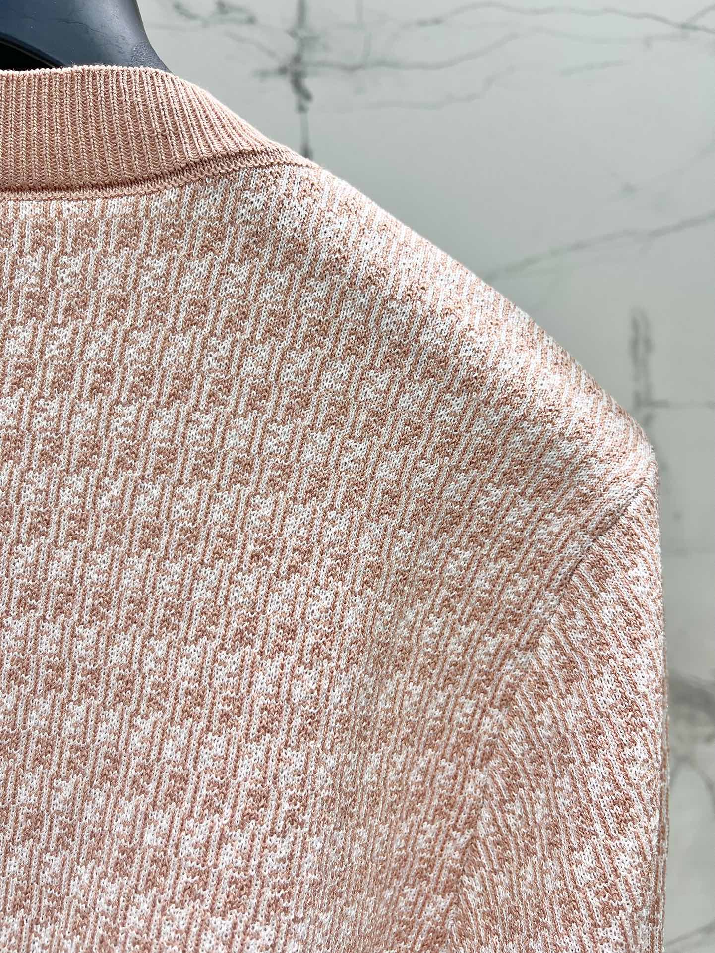Fe 25ss jacquard knitted sweater