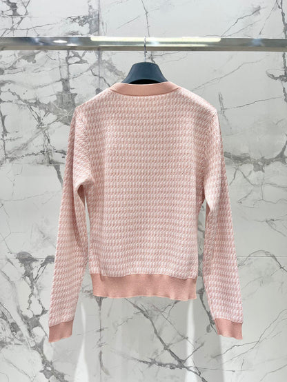 Fe 25ss jacquard knitted sweater
