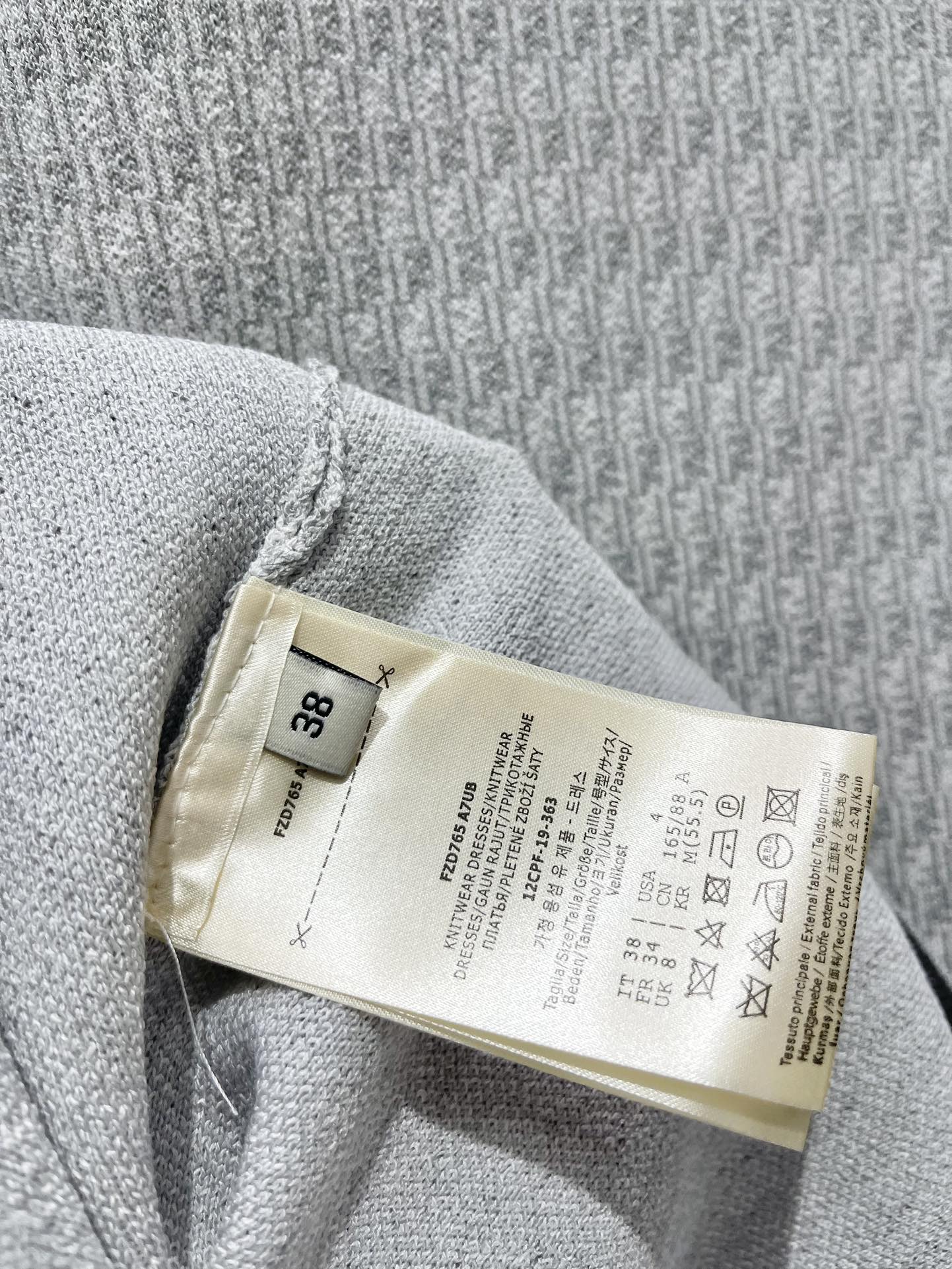 Fe 25ss jacquard knitted t-shirt