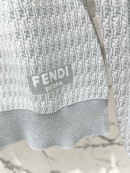 Fe 25ss jacquard knitted sweater