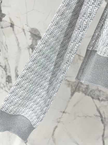 Fe 25ss jacquard knitted sweater