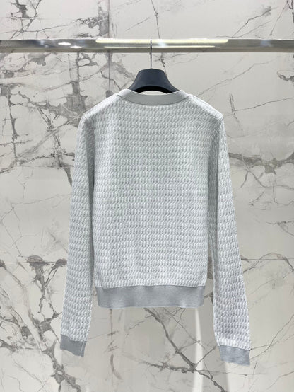 Fe 25ss jacquard knitted sweater