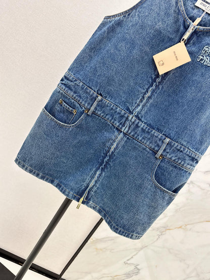 M 25SS denim overall