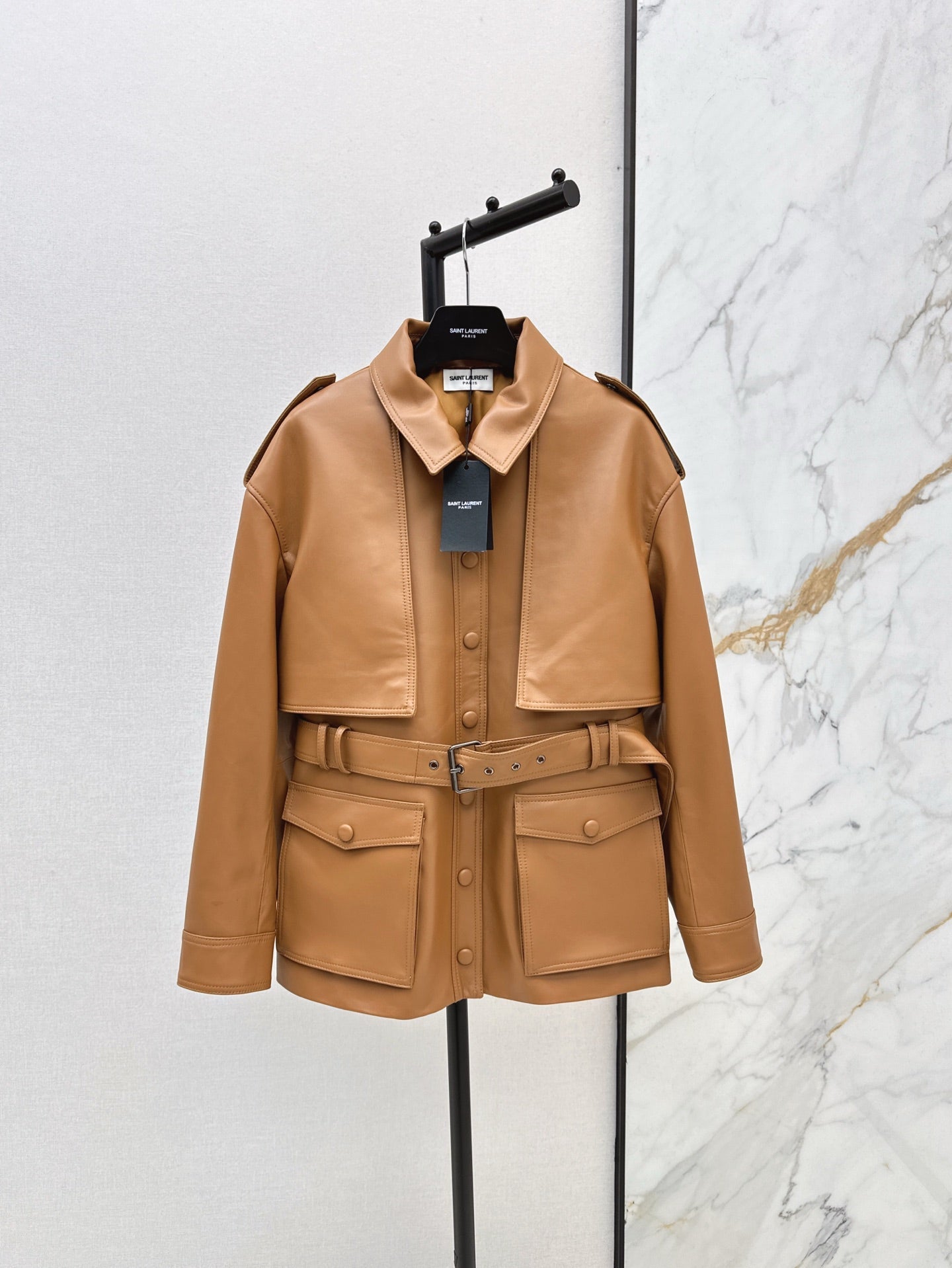 Sa 25ss leather jacket