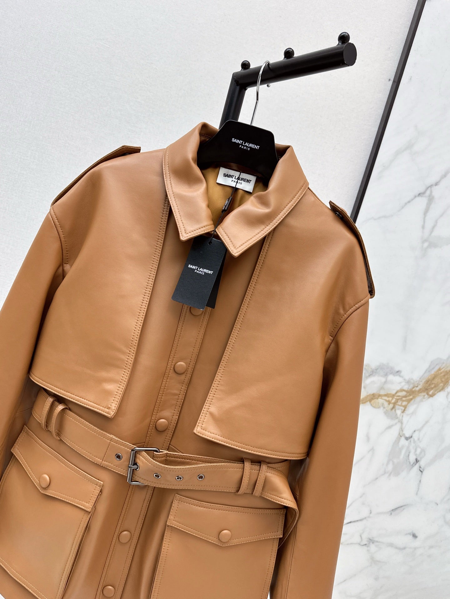 Sa 25ss leather jacket