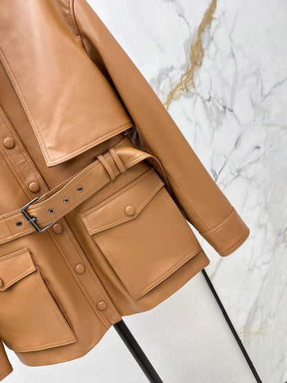 Sa 25ss leather jacket