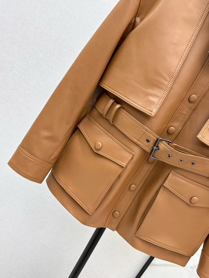 Sa 25ss leather jacket