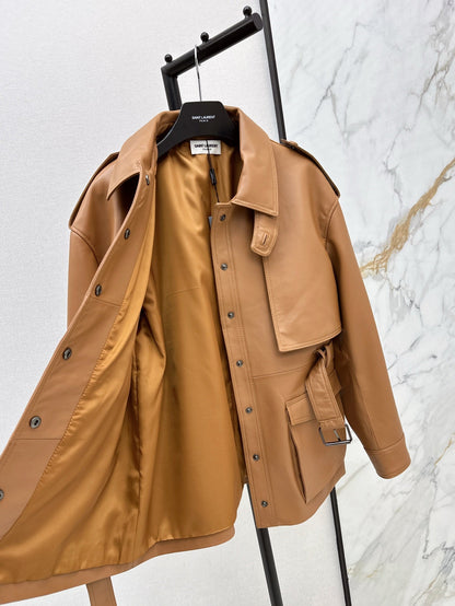 Sa 25ss leather jacket