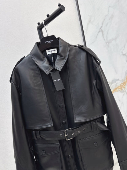Sa 25ss leather jacket