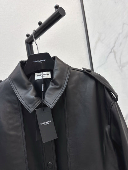 Sa 25ss leather jacket