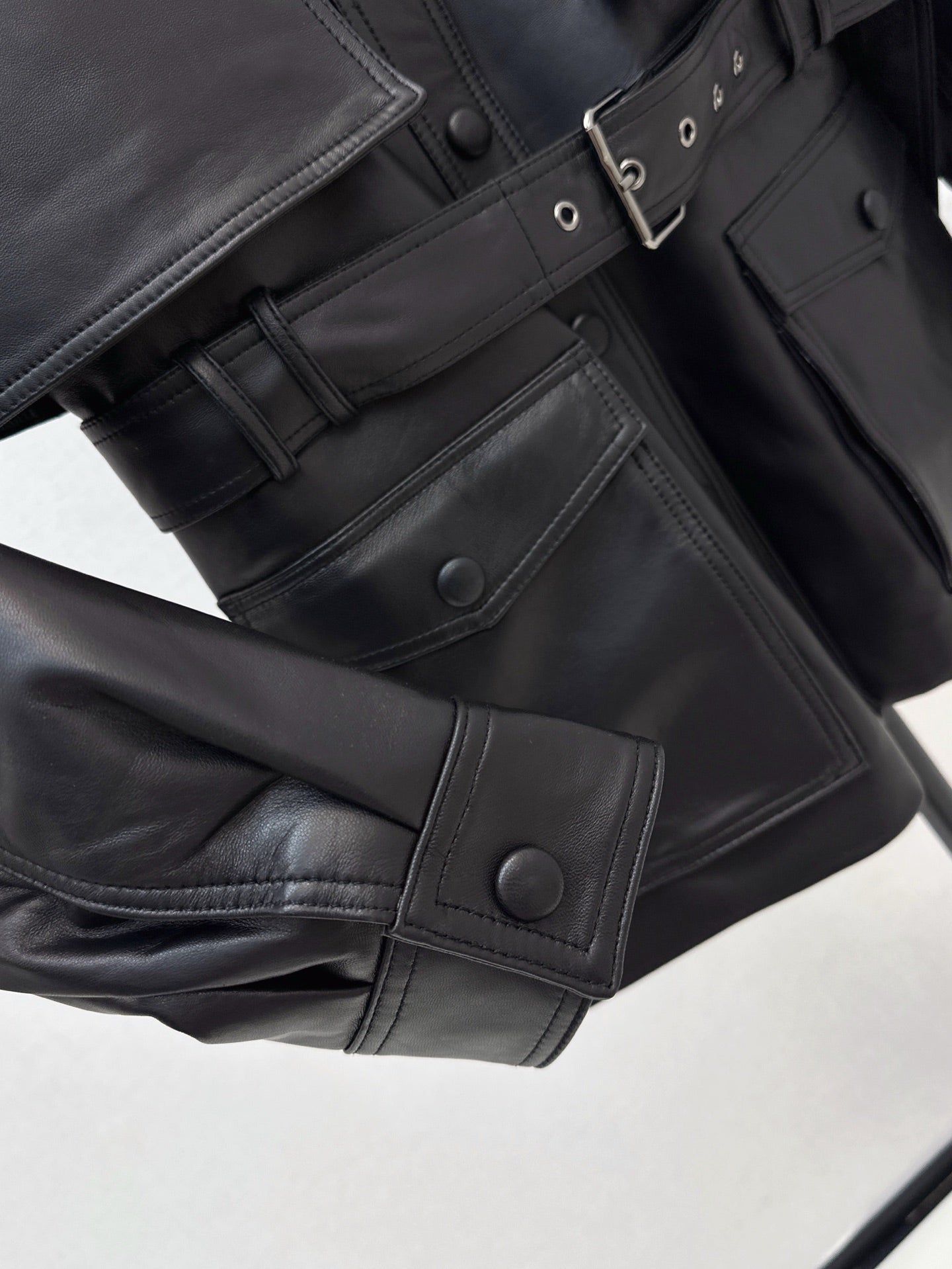 Sa 25ss leather jacket