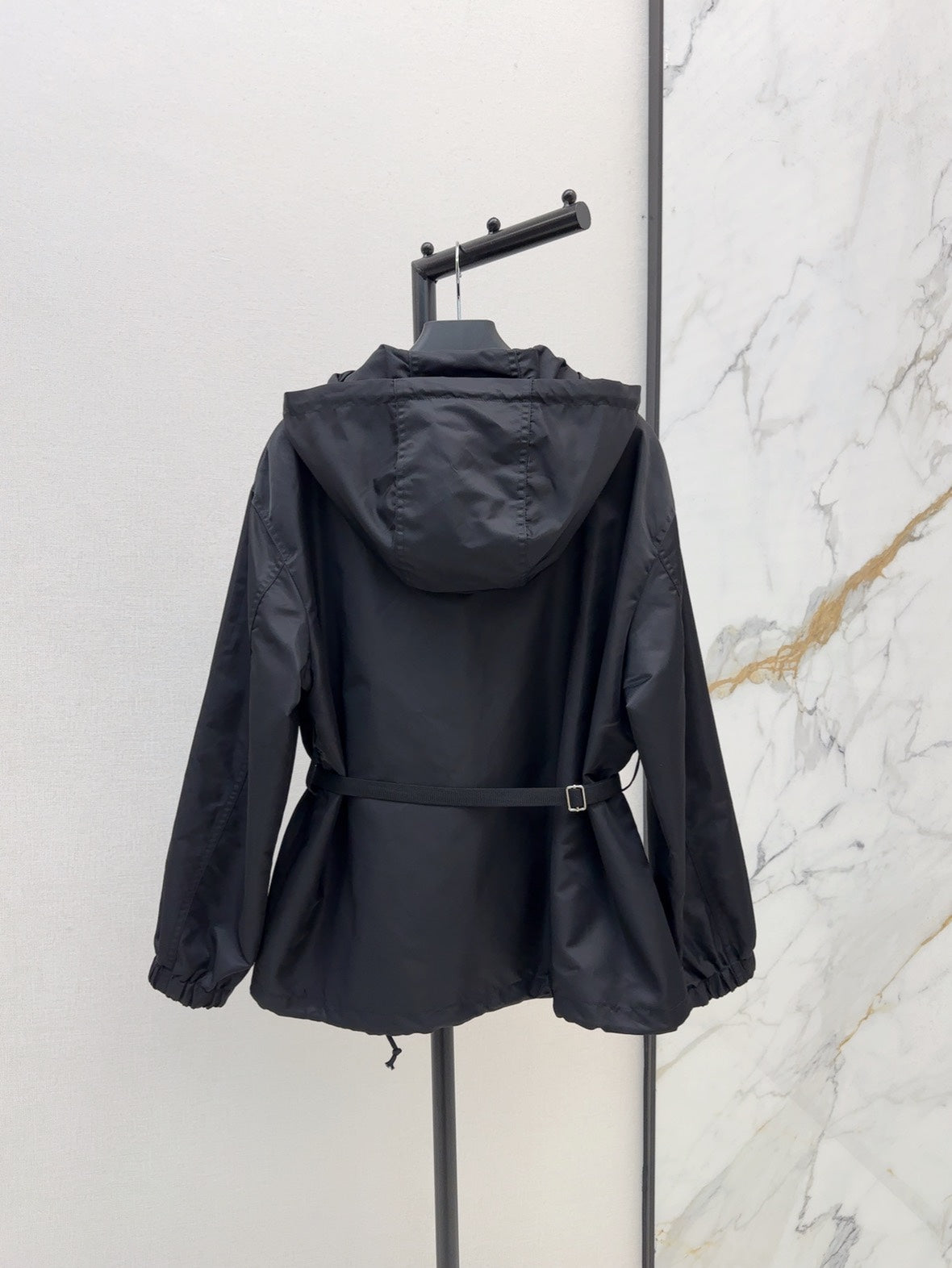 P 25ss hooded trench coat