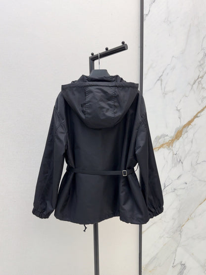 P 25ss hooded trench coat