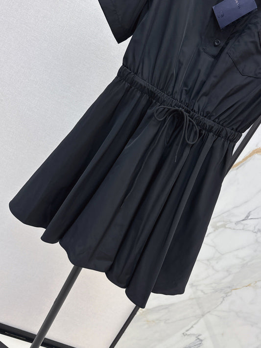 P 25SS drawstring shirt dress