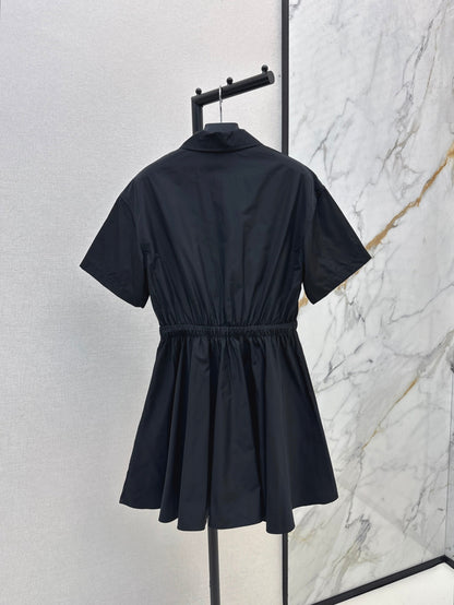P 25SS drawstring shirt dress