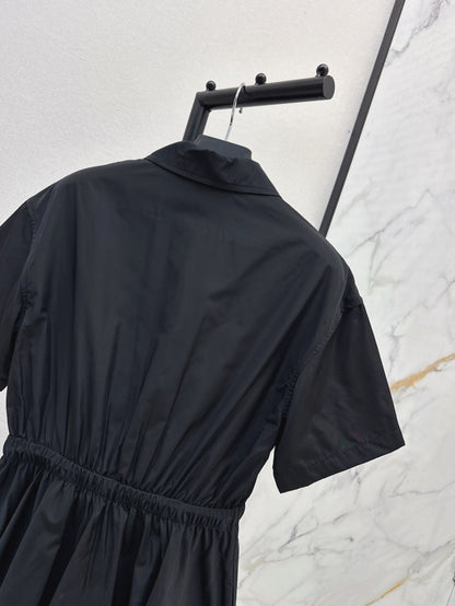 P 25SS drawstring shirt dress