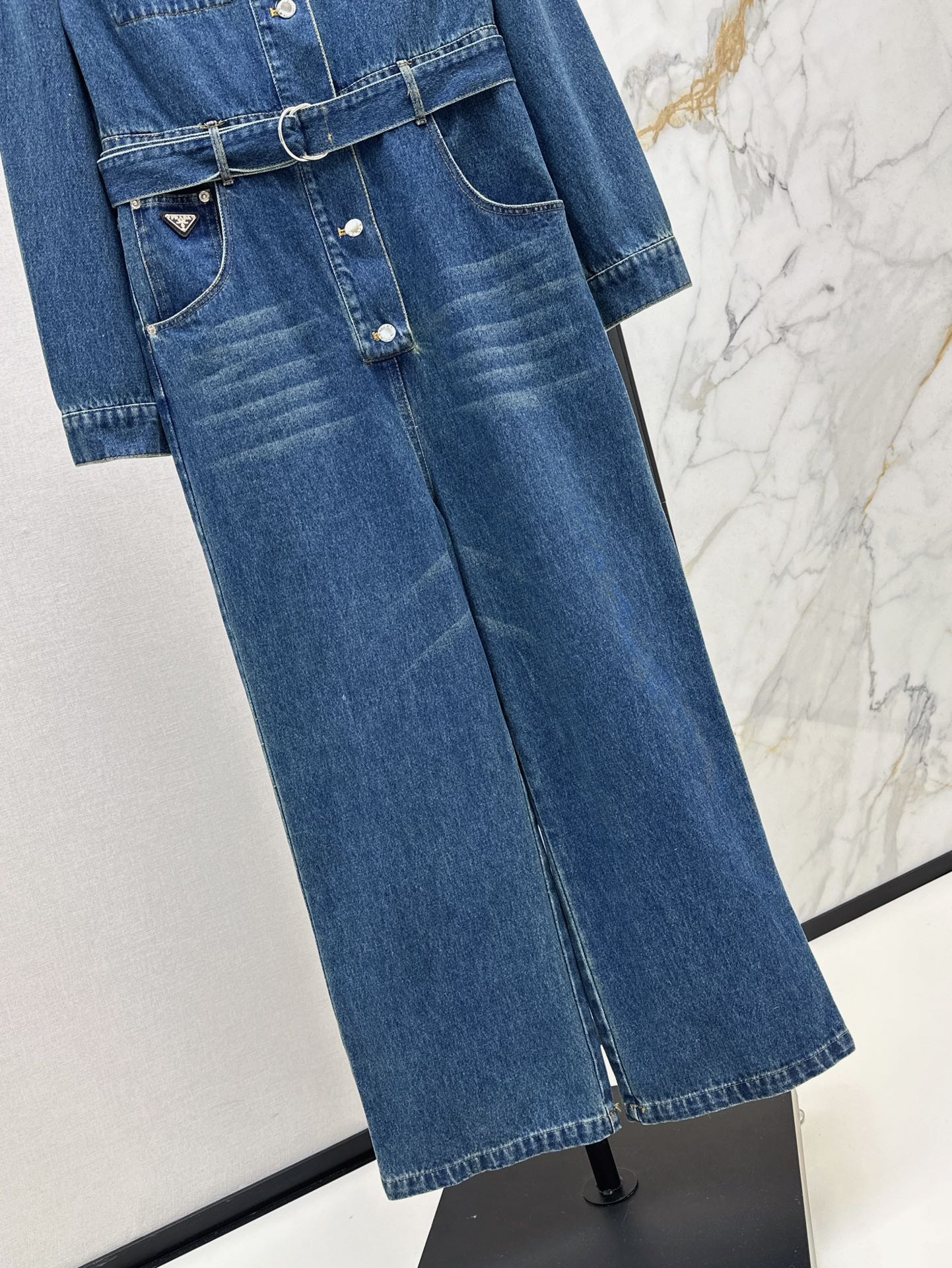p 25ss cargo denim overall