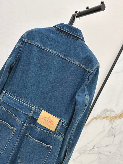 p 25ss cargo denim overall
