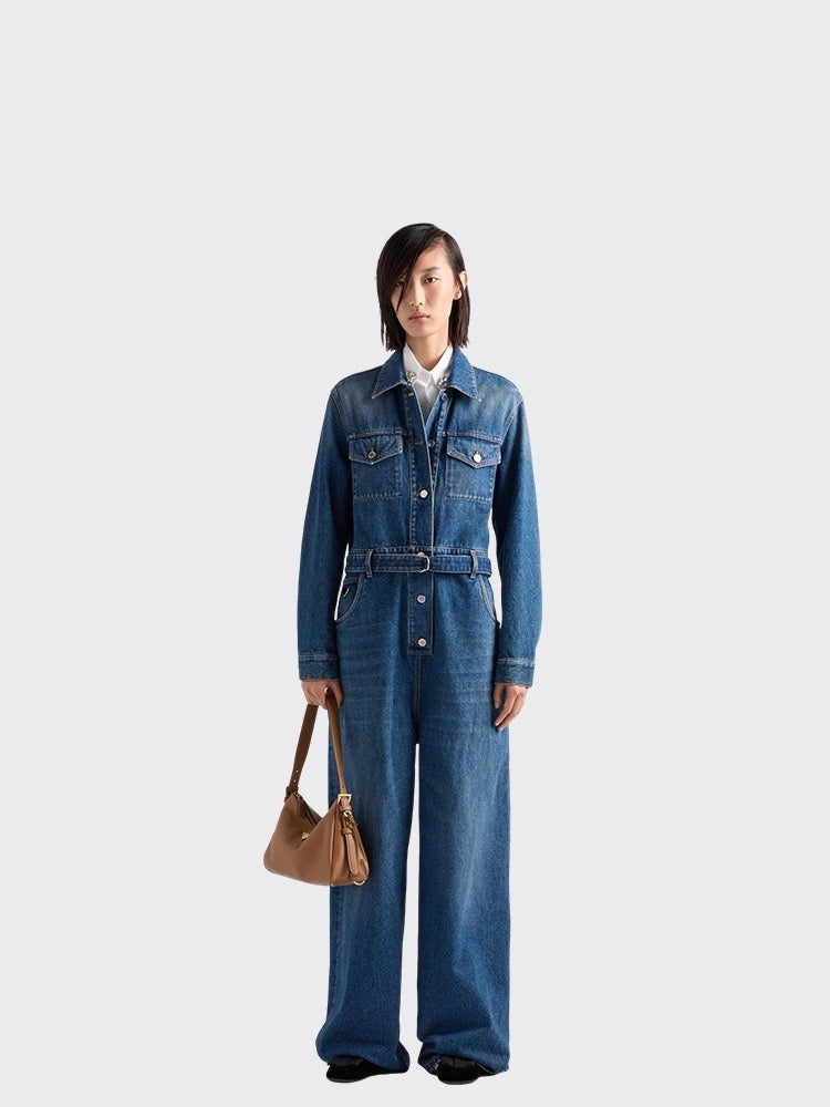 p 25ss cargo denim overall