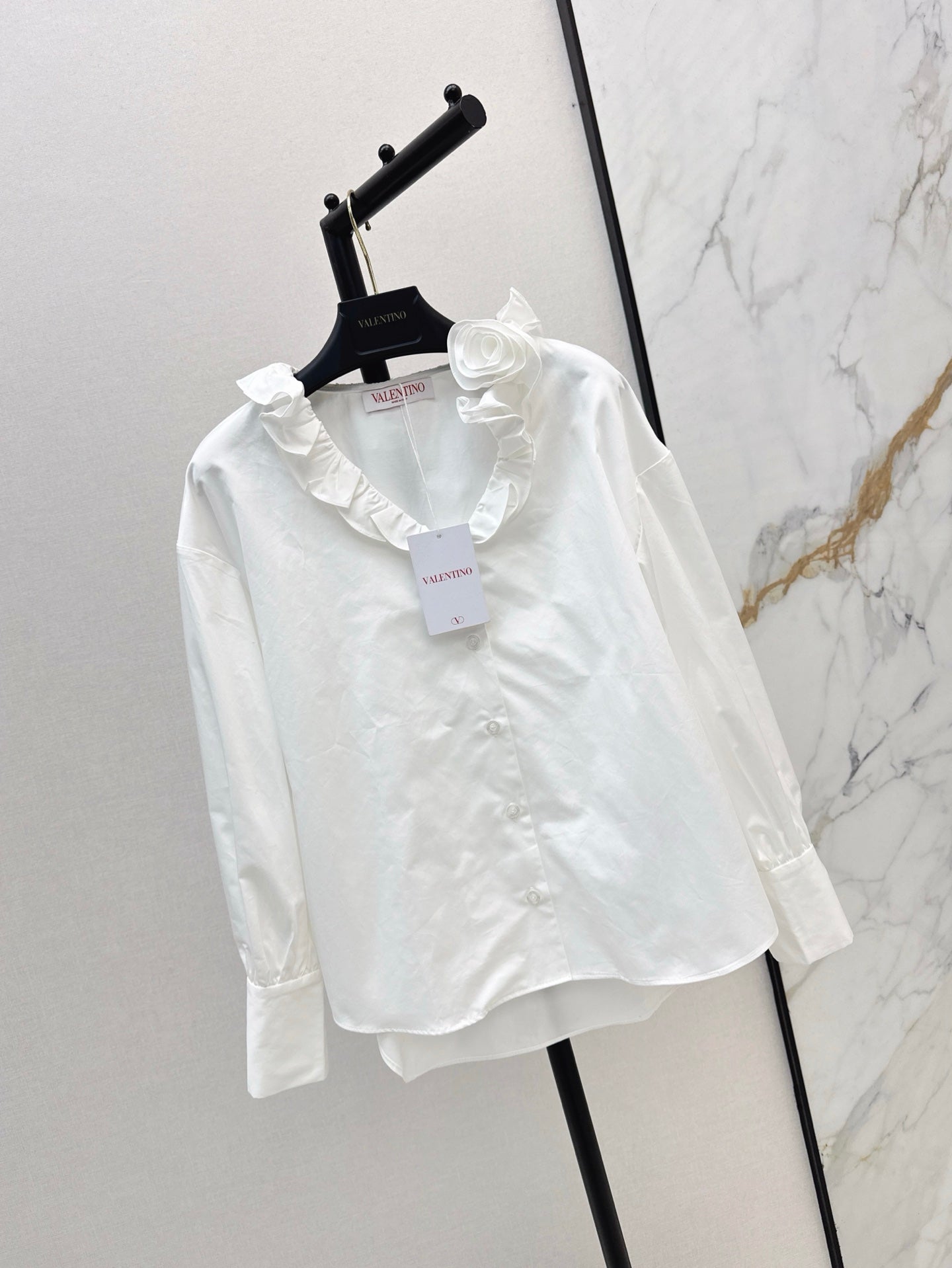 Val 25ss ruffle shirt