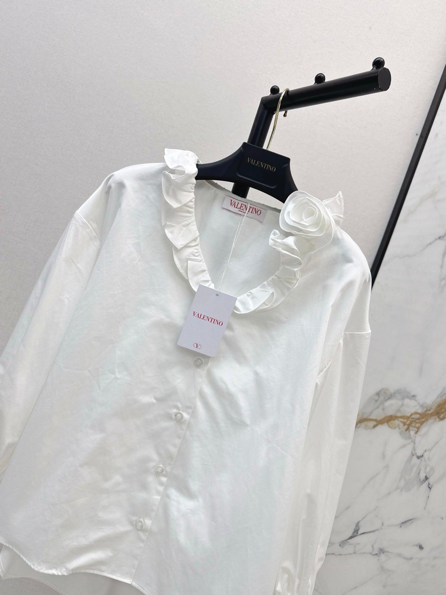 Val 25ss ruffle shirt