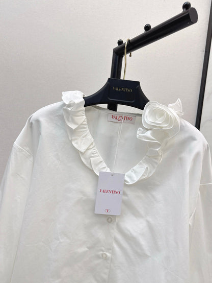 Val 25ss ruffle shirt