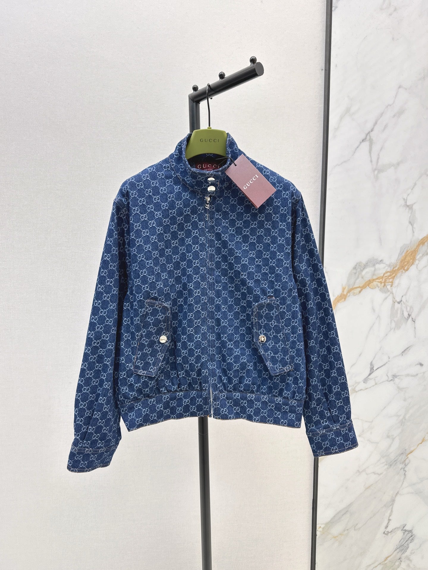 G 25ss jacquard denim jacket