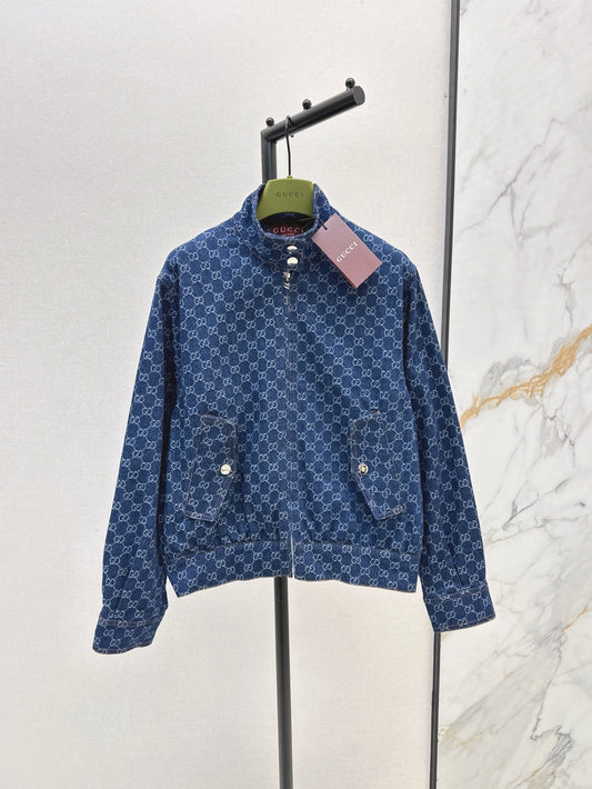 G 25ss jacquard denim jacket