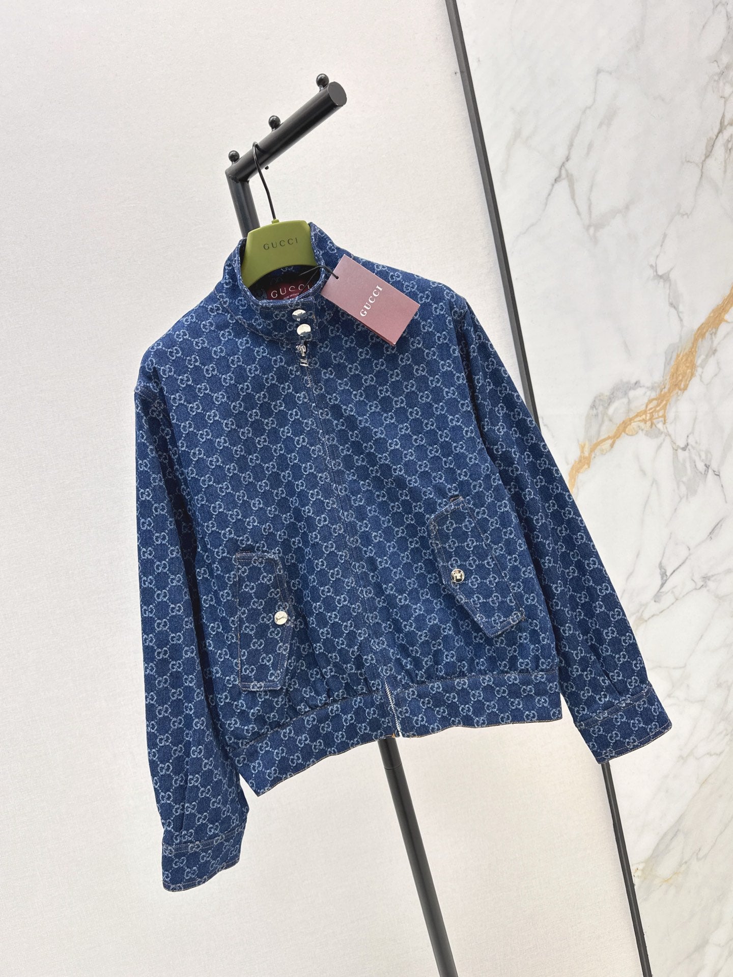 G 25ss jacquard denim jacket