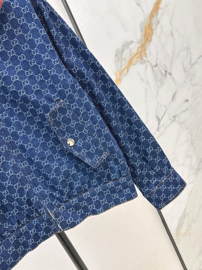 G 25ss jacquard denim jacket