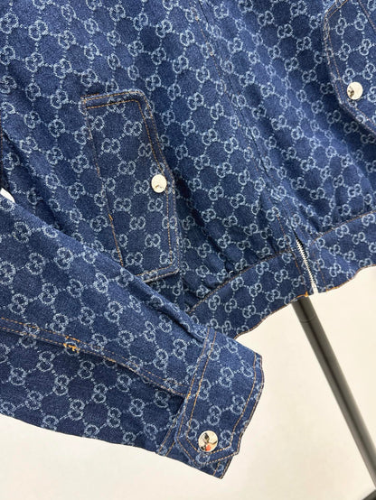 G 25ss jacquard denim jacket